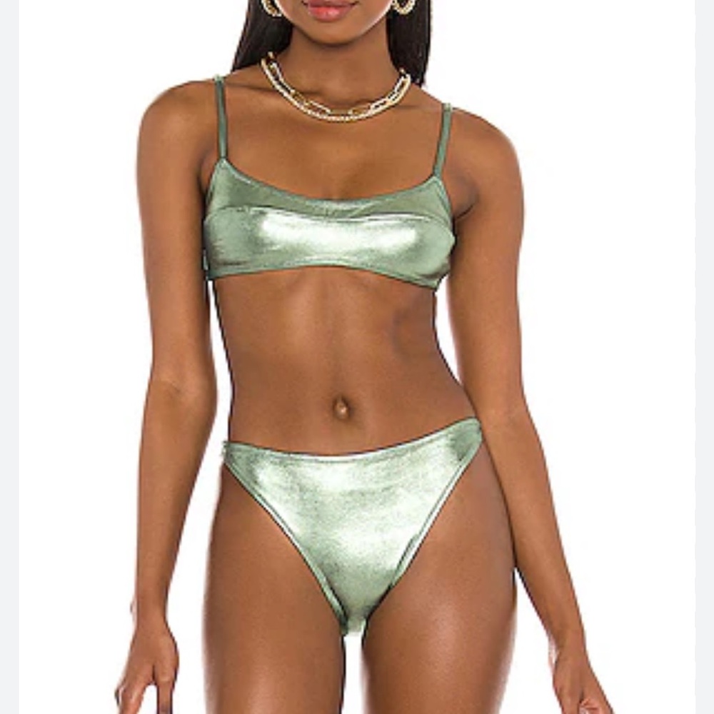 Solid & Striped Elsa Bikini Size Medium In Sage - image 1